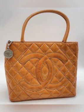 Chanel Quilted Patent Leather Tote